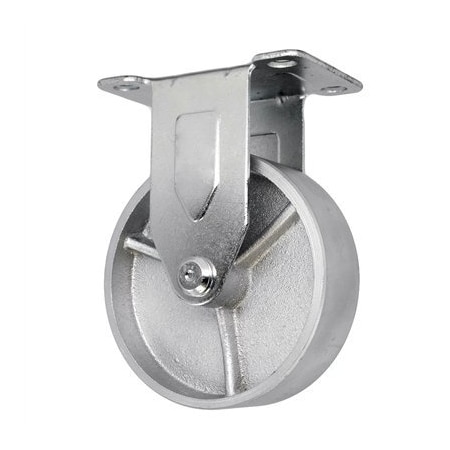 Casterhq 3"x1.25" LIGHT DUTY SEMI-STEEL WHEEL, RIGID CASTER, 300 LB CAPACIT LDRSTL3X125